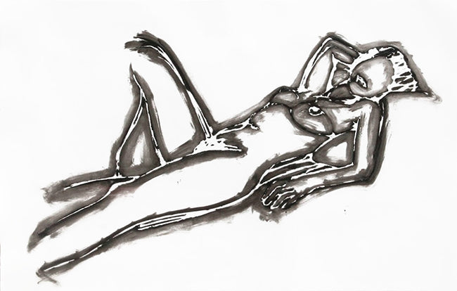 MONICA LYING DOWN ONE ARM UP