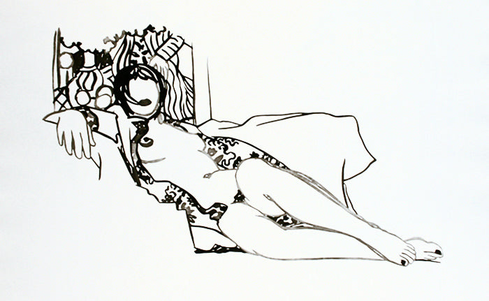 MONICA NUDE WITH MATISSE