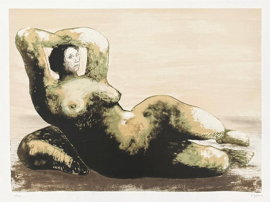 RECLINING WOMAN ON SEA SHORE