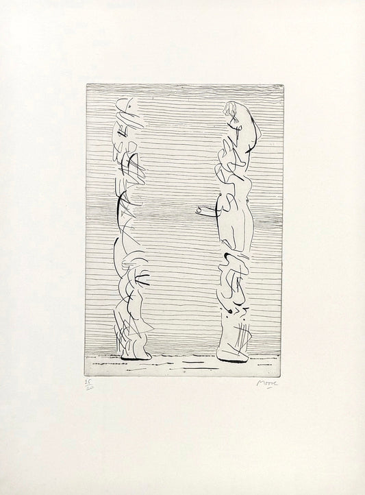 TWO TALL FIGURES, MAN AND WOMAN