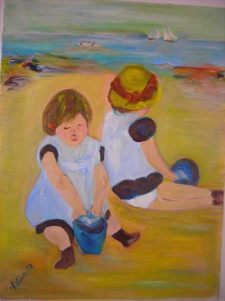 CHILDREN PLAYING ON THE BEACH