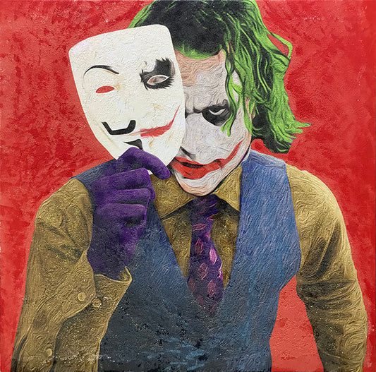 SAVE THE MASK (JOKER WITH A MASK-RED)