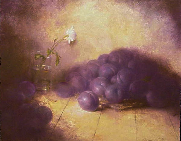 STILL LIFE WITH PLUMS