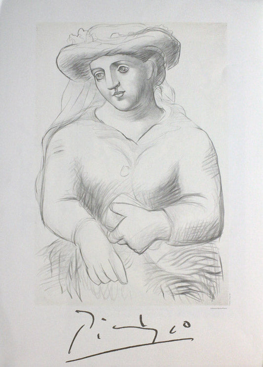 FEMME AU CHAPEAU ET AU MISSEL