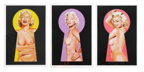 PEEK A BOO MARILYN TRIPTYCH