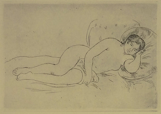 FEMME NUE COUCHÉE (TOURNÉE A DROITE)