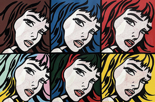 HOMAGE TO LICHTENSTEIN - 6 CRYING GIRLS