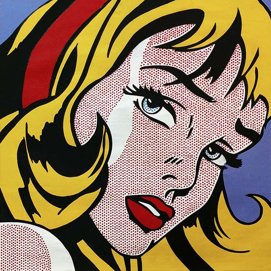 CRYING GIRL - HOMAGE TO LICHTENSTEIN