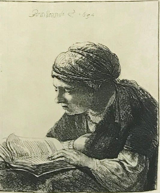 WOMAN READING (PLATE 345)