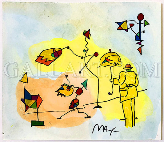 UMBRELLA MAN (BLUE, YELLOW)