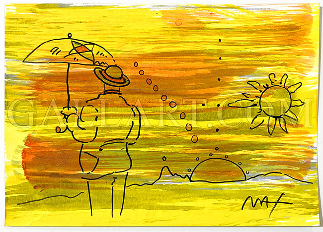 UMBRELLA MAN WITH HORIZON (YELLOW)